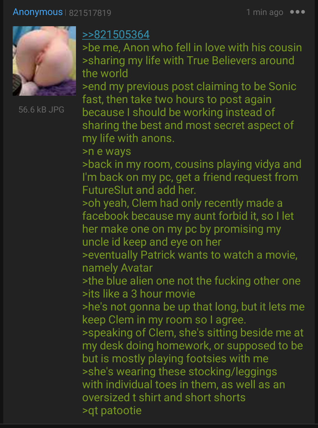 Anon accidentally mistakes his adorable younger cousin for his girlfriend